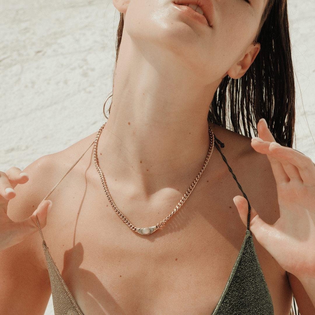 Bella Necklace Rose Quartz