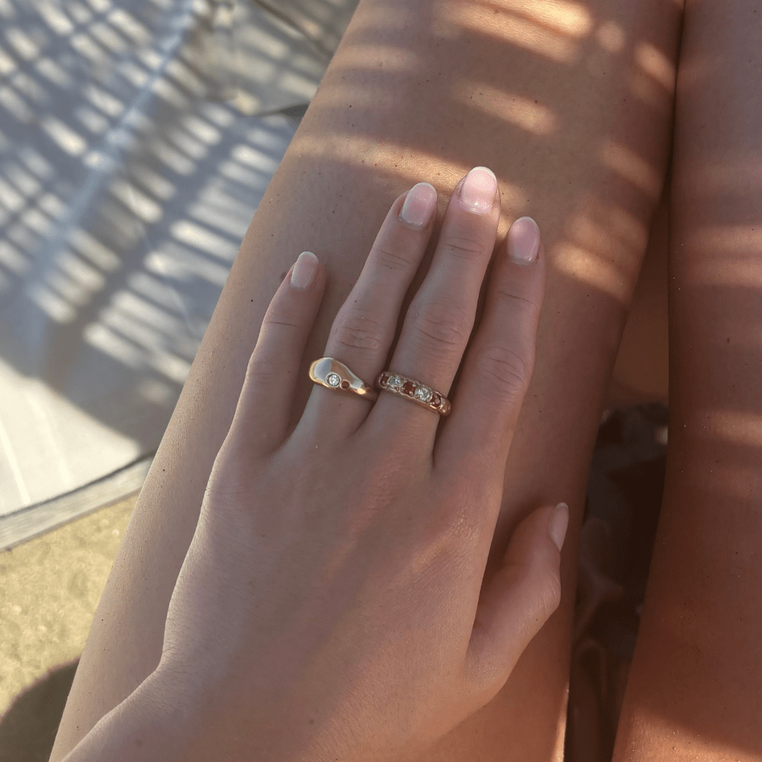 Boa Ring in Gold