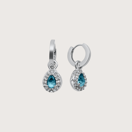 Bella Drop Earrings in Silver