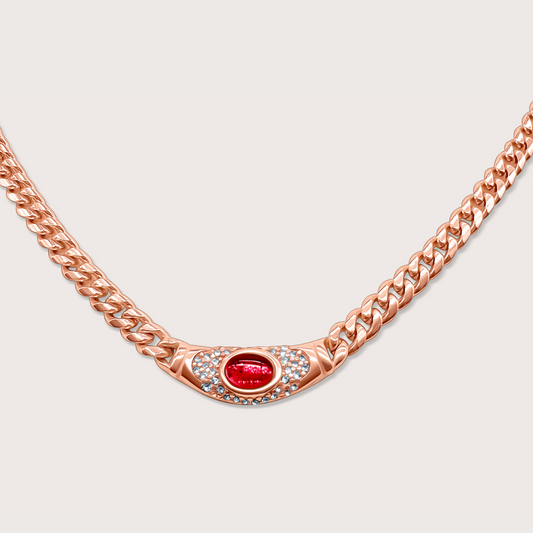 Bella Necklace in Rose Gold