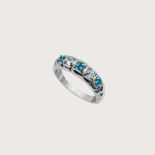 Boa Ring in Silver