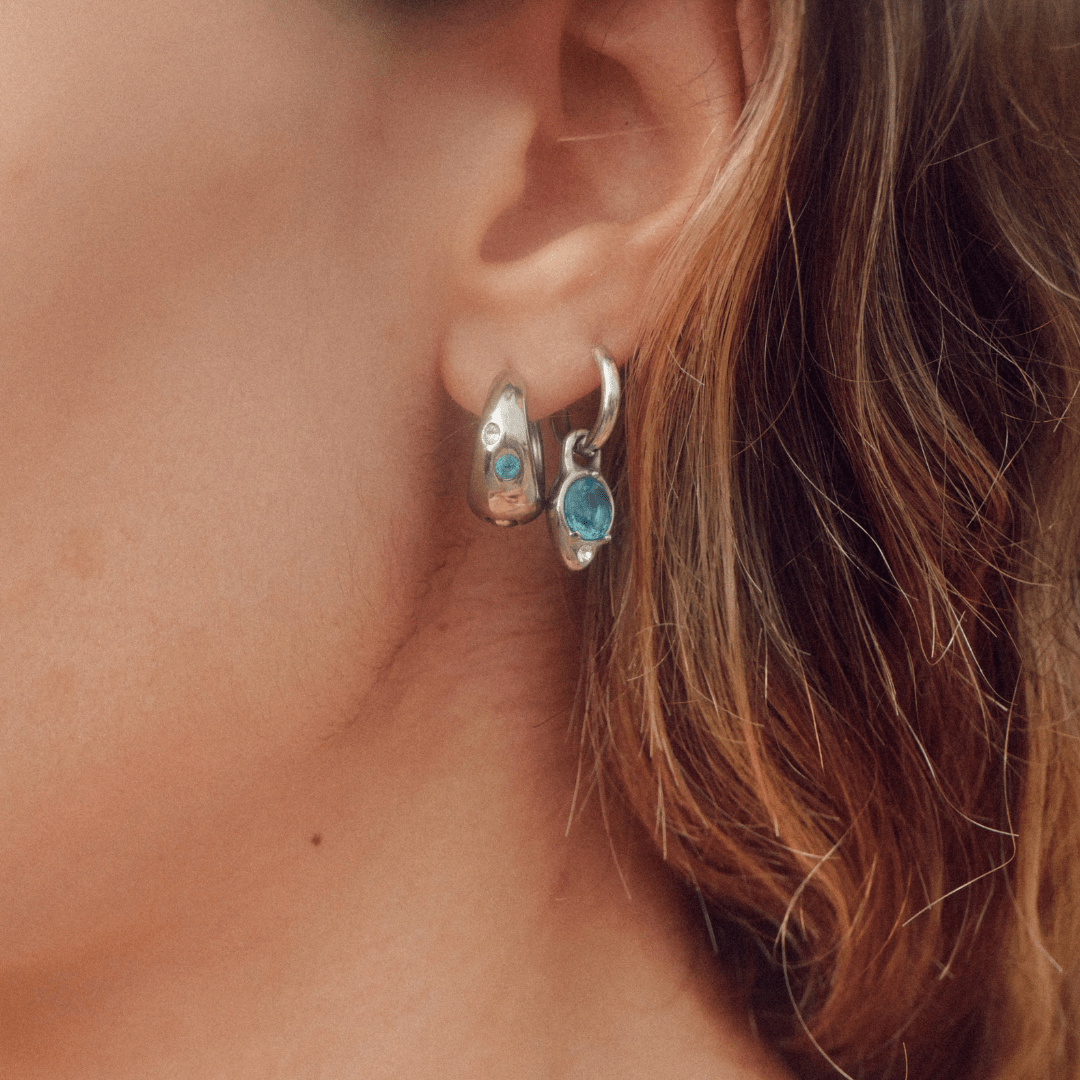 Carissa Earrings in Silver