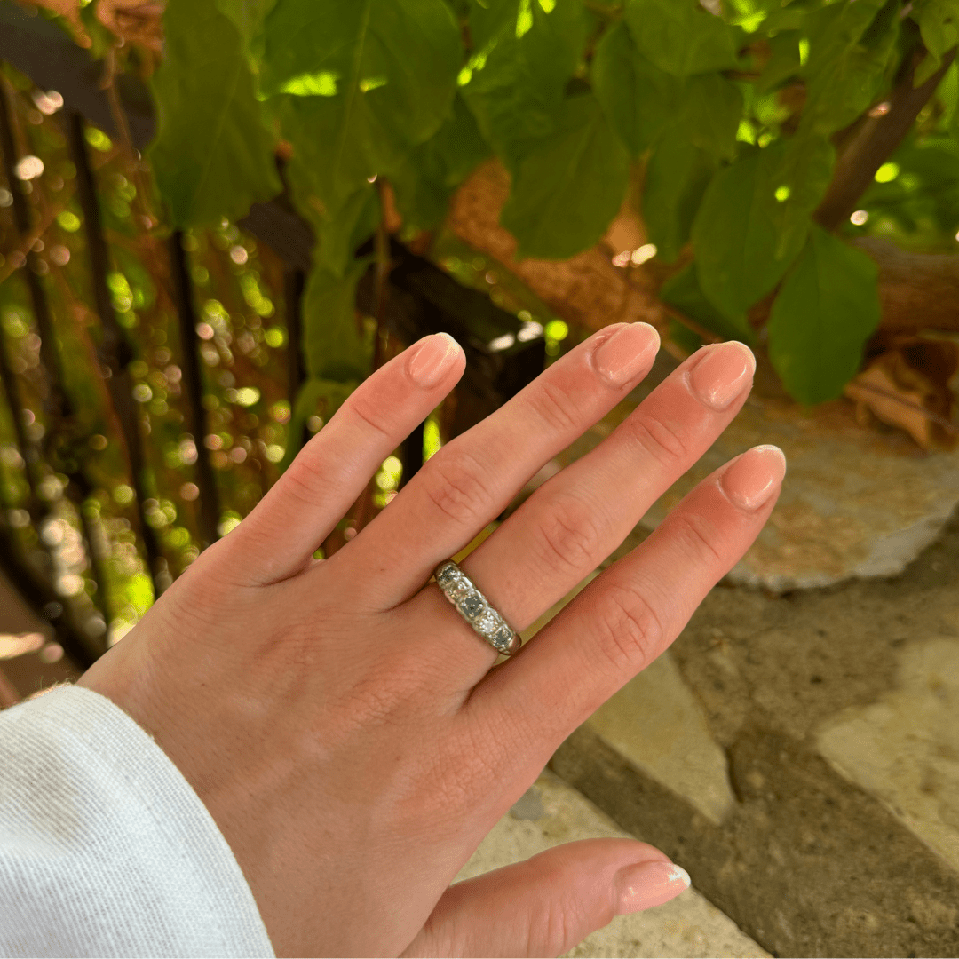 Boa Ring in Silver