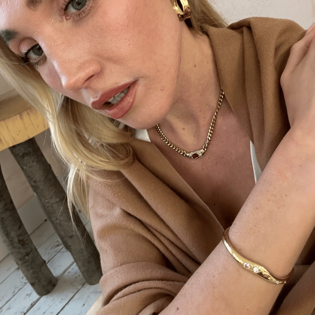 Adjustable Faro Bangle in Gold