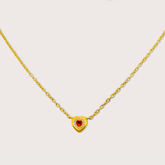 Medina Heart Necklace in Gold