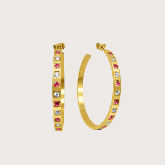 Monica Hoops in Gold
