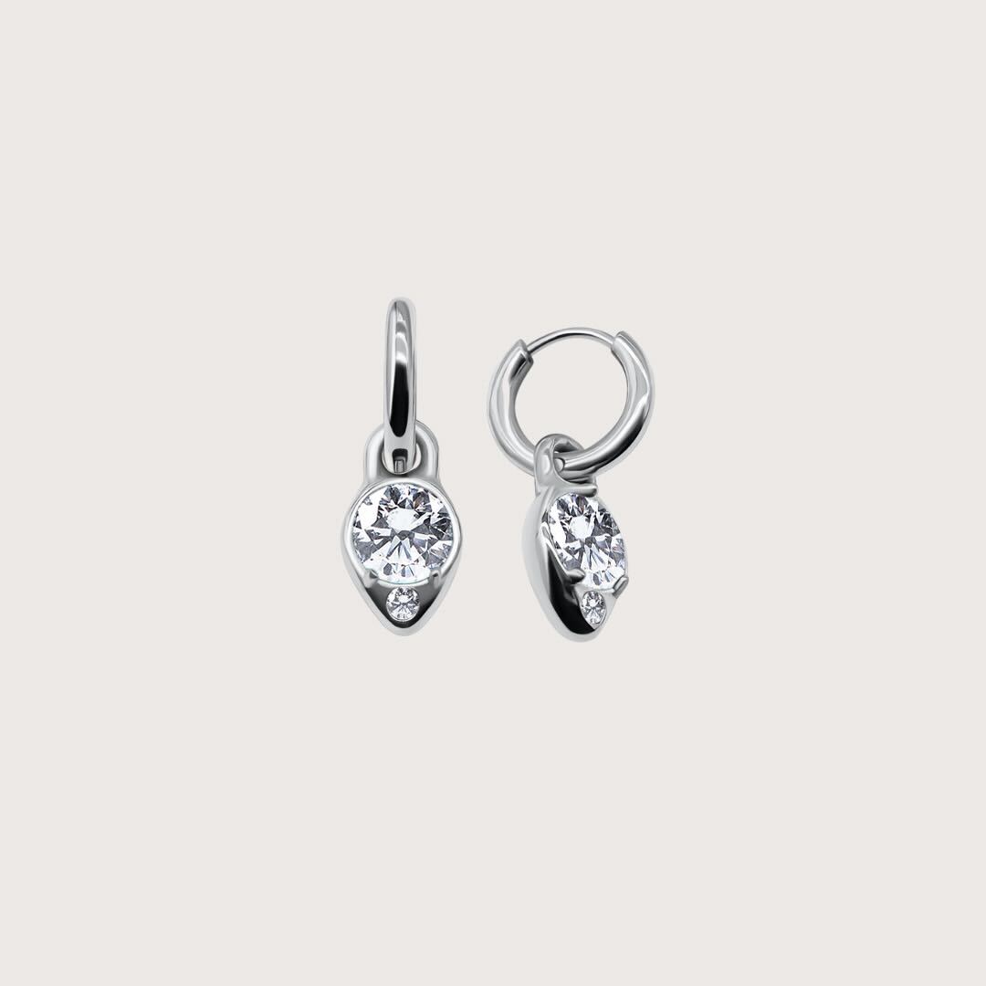 Carissa Earrings in Silver