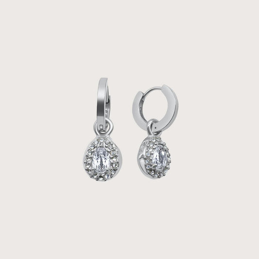 Bella Drop Earrings in Silver