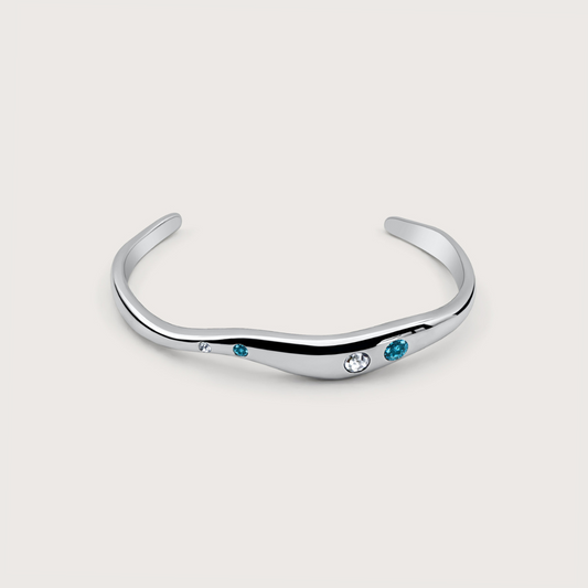 Adjustable Faro Bangle in Silver