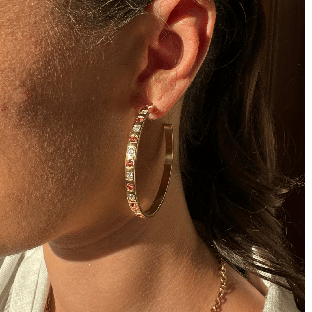 Monica Hoops in Gold