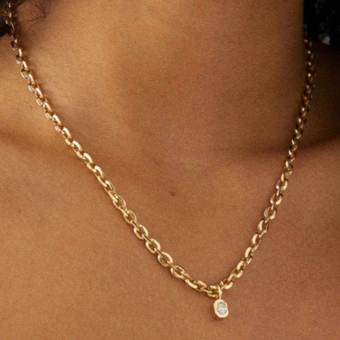 Zaria Necklace in Gold